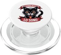 Non Sembro Incazzata, Lo sono. Gatto Nero Arrabbiato PopSockets PopGrip per MagSafe