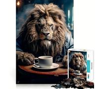 Non senza il mio caffè - Puzzle per adulti da 1000 pezzi - Gioco per allenare la mente, rilassante e divertente, idea regalo per le vacanze (38x26cm)