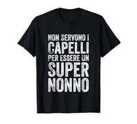 Non Servono I Capelli per Essere Un Super Nonno 2026 Vintage Maglietta