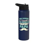 Non Servono I Capelli Per Essere Un Super Papà Stainless Steel Insulated Water Bottle