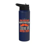 Non Servono I Capelli Per Essere Un Super Papà Stainless Steel Insulated Water Bottle