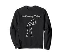 Non Si corre Oggi - Running Lover Sad Stickman Felpa