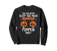 Non Si Dorme Mai Troppo A Halloween con Zucche Felpa