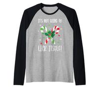 Non Si Lecca Il Natale Maglia con Maniche Raglan