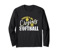 Non Si Piange negli Sport con la Palla da Softball Maglia a Manica