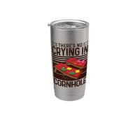 Non Si Piange Nei Sacchi Da Cornhole Tavola Da Cornhole Bicchiere termico in acciaio inox doppia parete