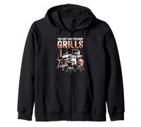 Non Si Possono Avere troppe Griglie BBQ Smoker Pitmaster Charcoal Felpa con Cappuccio