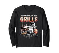 Non Si Possono Avere troppe Griglie BBQ Smoker Pitmaster Charcoal Maglia a Manica