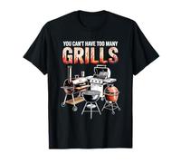 Non Si Possono Avere troppe Griglie BBQ Smoker Pitmaster Charcoal Maglietta