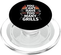 Non si possono avere troppe griglie, divertente detto sul barbecue PopSockets PopGrip per MagSafe