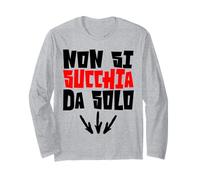 Non Si Succhia da Solo Design Divertente Maglia a Manica