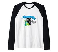 Non Siamo mai usciti di Stile Maglia con Maniche Raglan