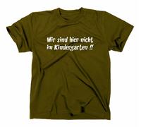 Non Siamo Qui Nel Giocattolo Divertente T-Shirt Funshirt Educatore Asilo Scuola