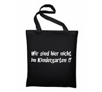 Non Siamo Qui Nel Giocattolo Jutebeutel Divertenti Frasi Borsa