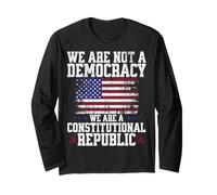 Non Siamo Una democrazia Siamo Una Repubblica costituzionale USA Maglia a Manica
