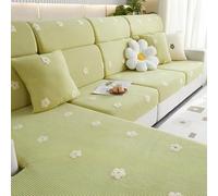 Non slip addensato per tutta la stagione di divani di divano a copertura completa copertura del divano di divano per mobili protezione per soggiorno green L [Width 65-85cm, Length 135-165cm]