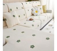 Non slip addensato per tutta la stagione di divani di divano a copertura completa copertura del divano di divano per mobili protezione per soggiorno white XL [Width 65-85cm, Length 165-200cm]