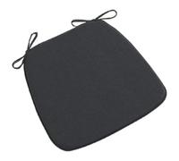 Non-Slip Black Chair Cushions 45x42x3 cm - Set of 2 for Dining Room Garden Office Living Room - Comfortable Seat Pads for Enhanced Seating Experience