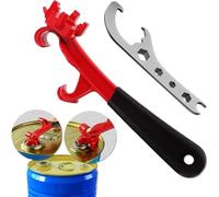 Non-Slip Bucket Opener Wrench Set, 2 pezzi Barrel Lid Remover Tool, Comfort Grip Handle, Lega di alluminio, for Industrial Kitchen Outdoor Travel Camping Multifunctional Companion