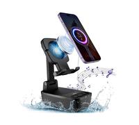 Non-Slip Cell Phone Stand with Speaker Bluetooth for Shower Phone Holder Compatible with iPhone And Android