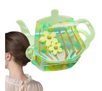 Non-Slip Hair Accessories, Hair Claw for Long Hair, Small Jaw Clips for Long Hair, Stylish Hair Clips for Women, Strong Grip Hair Accessories, Women’s Non-Slip Hair Claws, Teapot Design Hair Claw