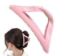 Non Slip Hair Clips, Triangular Silicone Claw, 11.5x4.8cm/4.53x1.89 inches Ergonomic Design, Stylish Firm Grip, (1 Piece), for Daily Party Sports School Casual Use Silicones 40g
