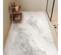 Non-Slip PVC Bath Shower Mat with Marble Stone Design Quick Dry & Washable Loofah Texture - Comfortable Footage for Safe Indoor Shower (Style 2 40x60cm)