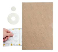 Non-Slip Ruler Grips - Adesivo trasparente anelli, 30 pezzi Grip Stickers, Ring for Accurate Measurement | Perfect Quilting Sewing Crafting Cutting Measuring Tools Diy Projects Fabric Handli