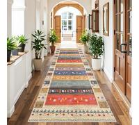 Non-Slip Washable Runner Rugs for Hallway Kitchen & Entryway - Long Absorbent Carpet for Corridor & Bedroom Narrow Door Mat 80 x 420 cm