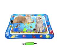 Non-Slip Water Mat For Cats Tray Waterproof Interactive Absorbent Quick-Dry | Water Pad for Cats Indoor Travel Puppy Kitten | Combines durability with resistant to claw marks, ensuring prolonged usabilit