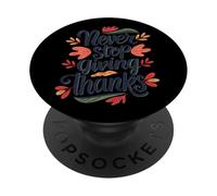 Non smettere mai di ringraziare le foglie d'autunno PopSockets PopGrip Adesivo