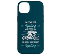 Non smetti di andare in bicicletta quando diventi vecchio ciclista divertente Custodia per iPhone 14 Plus