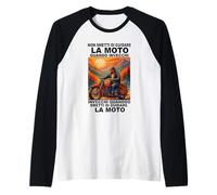 Non smetti di Guidare la Moto Quando invecchi invecchi Maglia con Maniche Raglan