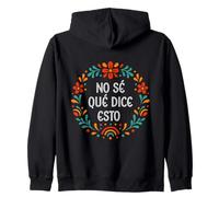 "Non so cosa dice questo" divertente e carino spagnolo Word Art Felpa con Cappuccio