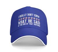 Non so Davvero Cosa Abbia Detto alla fine di Quella Frase Cappellini da Baseball alla Moda Cappello Divertente Cappello Uomo Donna