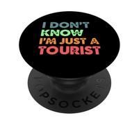 Non so di essere solo un viaggiatore turistico Scherzo divertente sui viaggiatori PopSockets PopGrip Adesivo