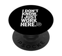 Non so di lavorare qui Umorismo divertente in ufficio PopSockets PopGrip Adesivo