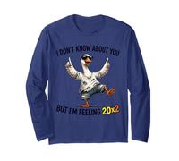 Non so di Te ma Mi Sento 20x2 Oca Divertente Maglia a Manica