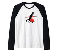Non so Dove STO Andando ma Sono Gay Gatto Nero Maglia con Maniche Raglan