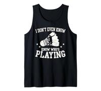 Non so nemmeno Chi Gioca a Un Divertente Fan del Badminton Canotta