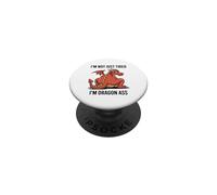 Non Solo Stanco Sono Drago Culo Mitico Fantasy Pun PopSockets PopGrip Adesivo