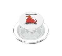 Non Solo Stanco Sono Drago Culo Mitico Fantasy Pun PopSockets PopGrip per MagSafe
