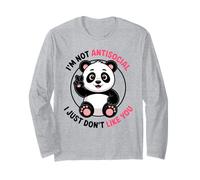 Non Sono antisociale, Non Mi piaci Divertente antisociale Maglia a Manica