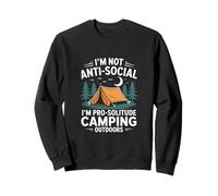 Non sono antisociale Sono Pro-Solitude Camping All'aperto Felpa