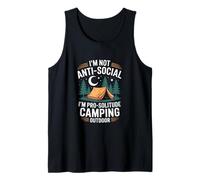 Non sono antisociale Sono Pro-Solitude Camping Outdoor Canotta