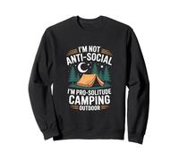 Non sono antisociale Sono Pro-Solitude Camping Outdoor Felpa