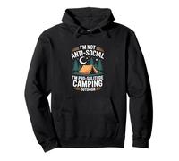 Non sono antisociale Sono Pro-Solitude Camping Outdoor Felpa con Cappuccio