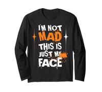 Non sono arrabbiato, questa è solo la mia faccia. Maglia a Manica
