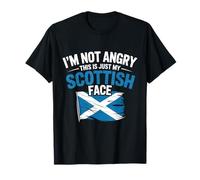 Non Sono Arrabbiato Questa è Solo la mia Faccia Scozzese Funny Scotland Maglietta