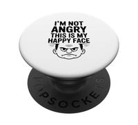 Non sono arrabbiato, questo è il mio viso felice divertente PopSockets PopGrip Adesivo